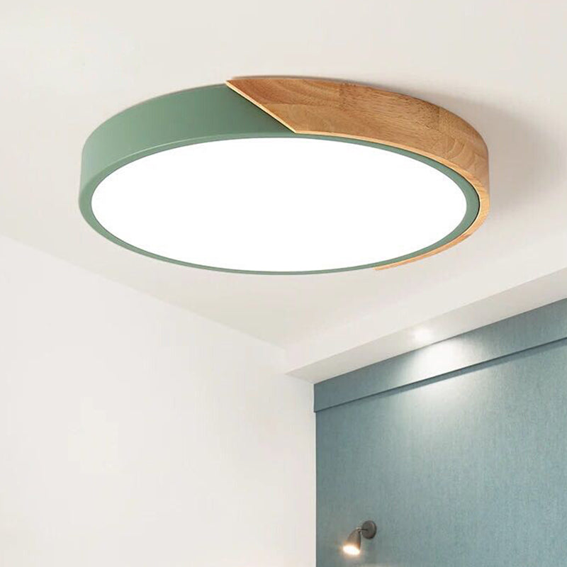 Moderne LED Taklampe for Soverom - Energisparende Akryl og Metall Innfelt Lys, Ulike Farger | Luvikno
