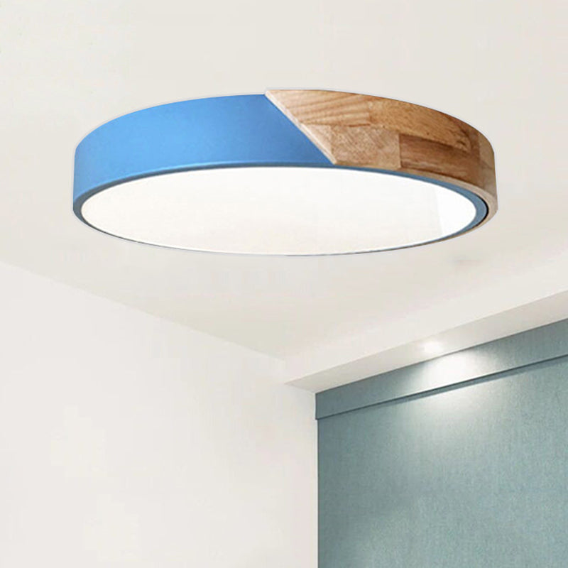 Moderne LED Taklampe for Soverom - Energisparende Akryl og Metall Innfelt Lys, Ulike Farger | Luvikno