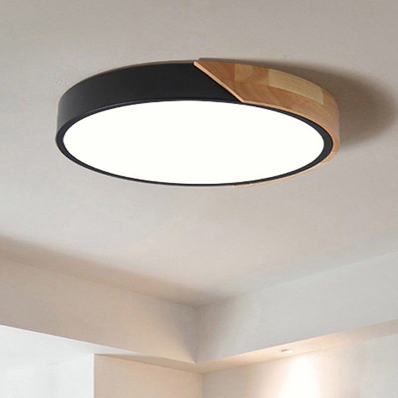 Moderne LED Taklampe for Soverom - Energisparende Akryl og Metall Innfelt Lys, Ulike Farger | Luvikno