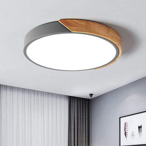 Moderne LED Taklampe for Soverom - Energisparende Akryl og Metall Innfelt Lys, Ulike Farger | Luvikno