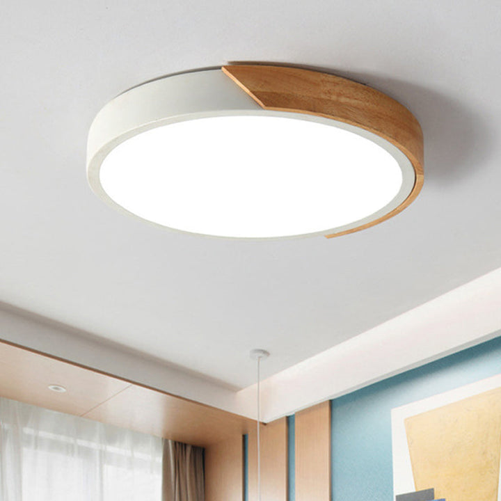 Moderne LED Taklampe for Soverom - Energisparende Akryl og Metall Innfelt Lys, Ulike Farger | Luvikno