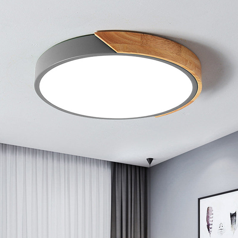 Moderne LED Taklampe for Soverom - Energisparende Akryl og Metall Innfelt Lys, Ulike Farger | Luvikno