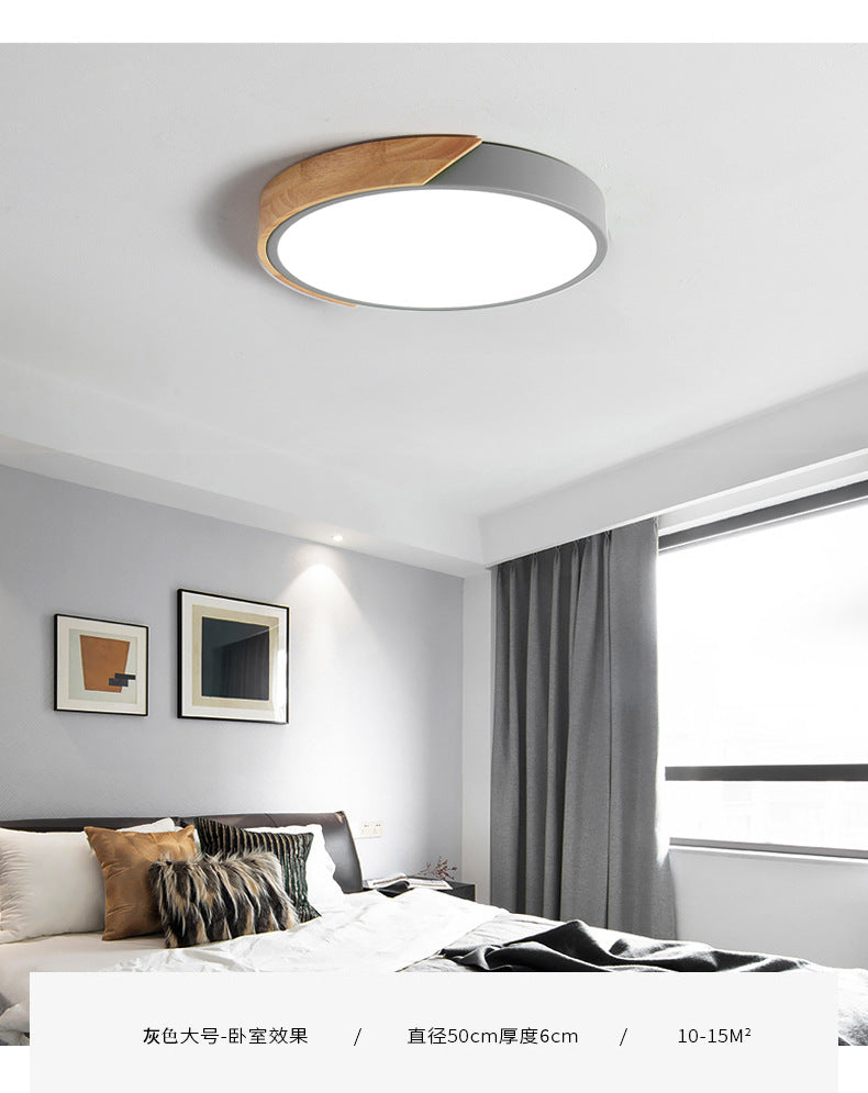 Moderne LED Taklampe for Soverom - Energisparende Akryl og Metall Innfelt Lys, Ulike Farger | Luvikno