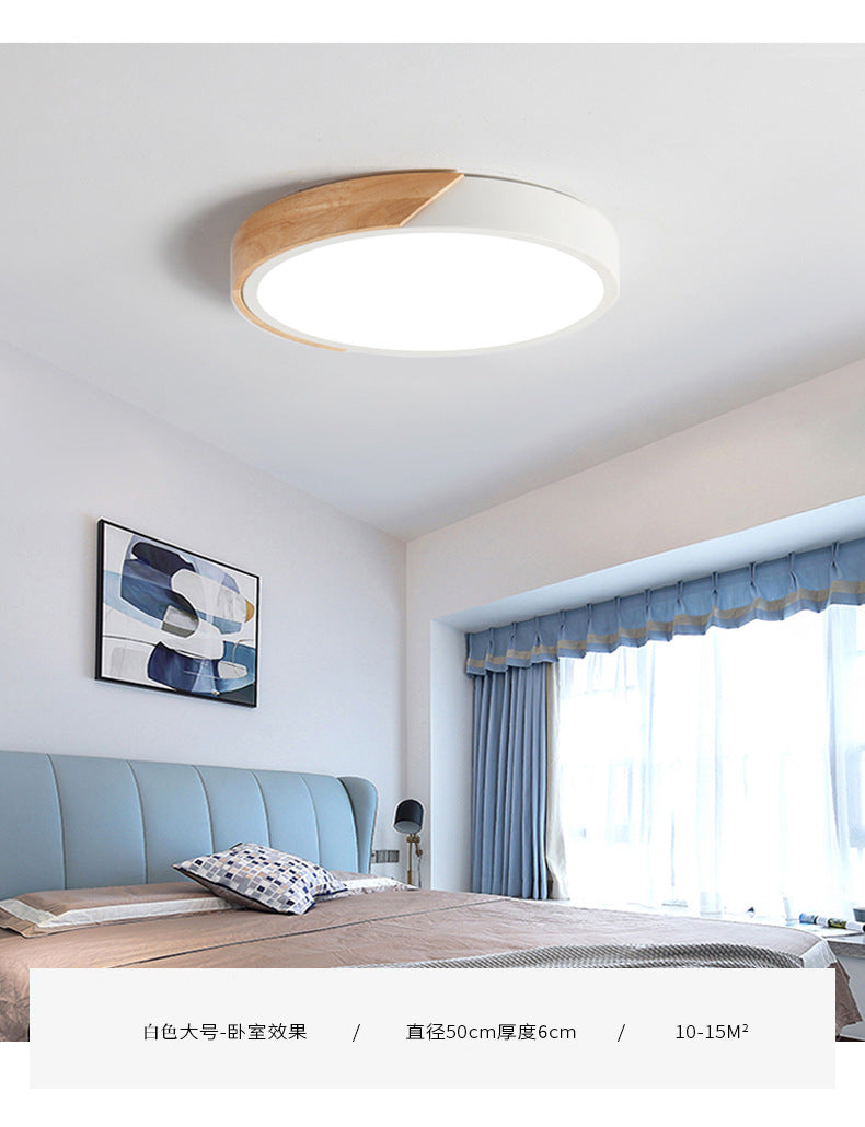Moderne LED Taklampe for Soverom - Energisparende Akryl og Metall Innfelt Lys, Ulike Farger | Luvikno