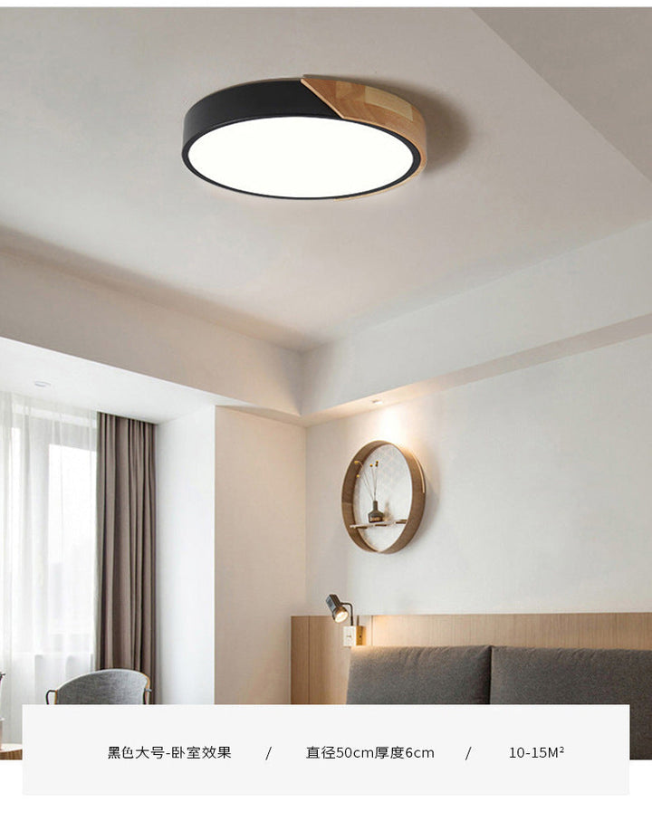 Moderne LED Taklampe for Soverom - Energisparende Akryl og Metall Innfelt Lys, Ulike Farger | Luvikno