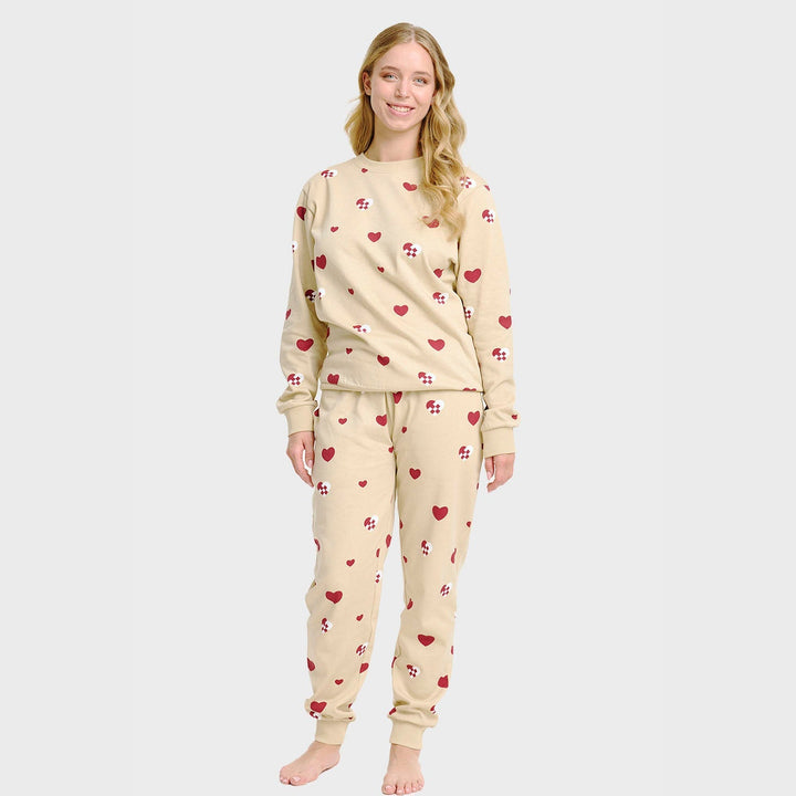 Luvik | Julehjerte Sweatset - Kvinner