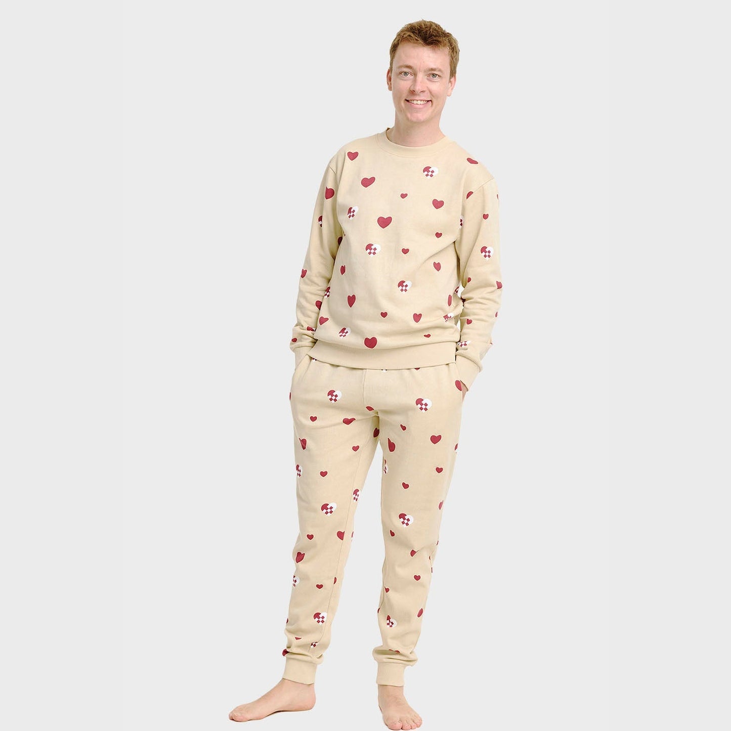 Luvik | Joulusydän Sweatset - Miehet