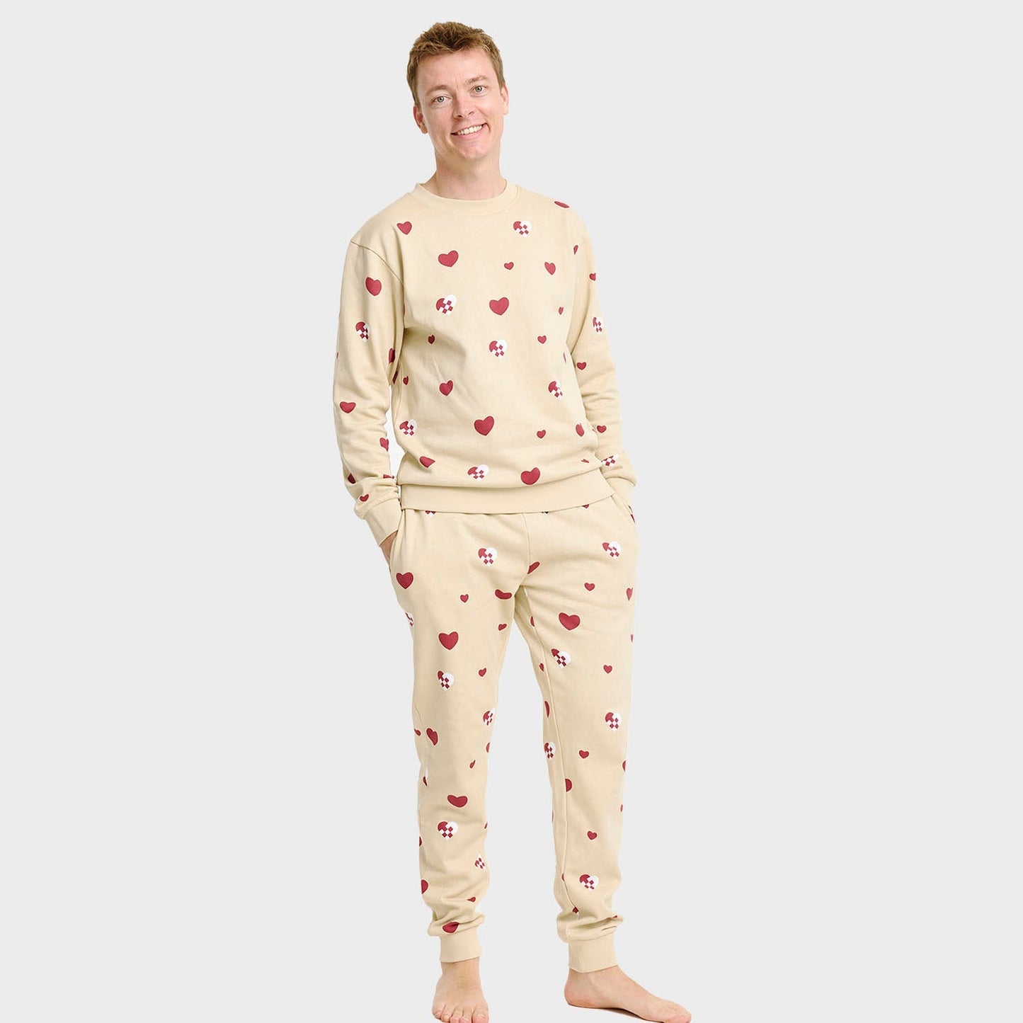 Luvik | Joulusydän Sweatset - Miehet