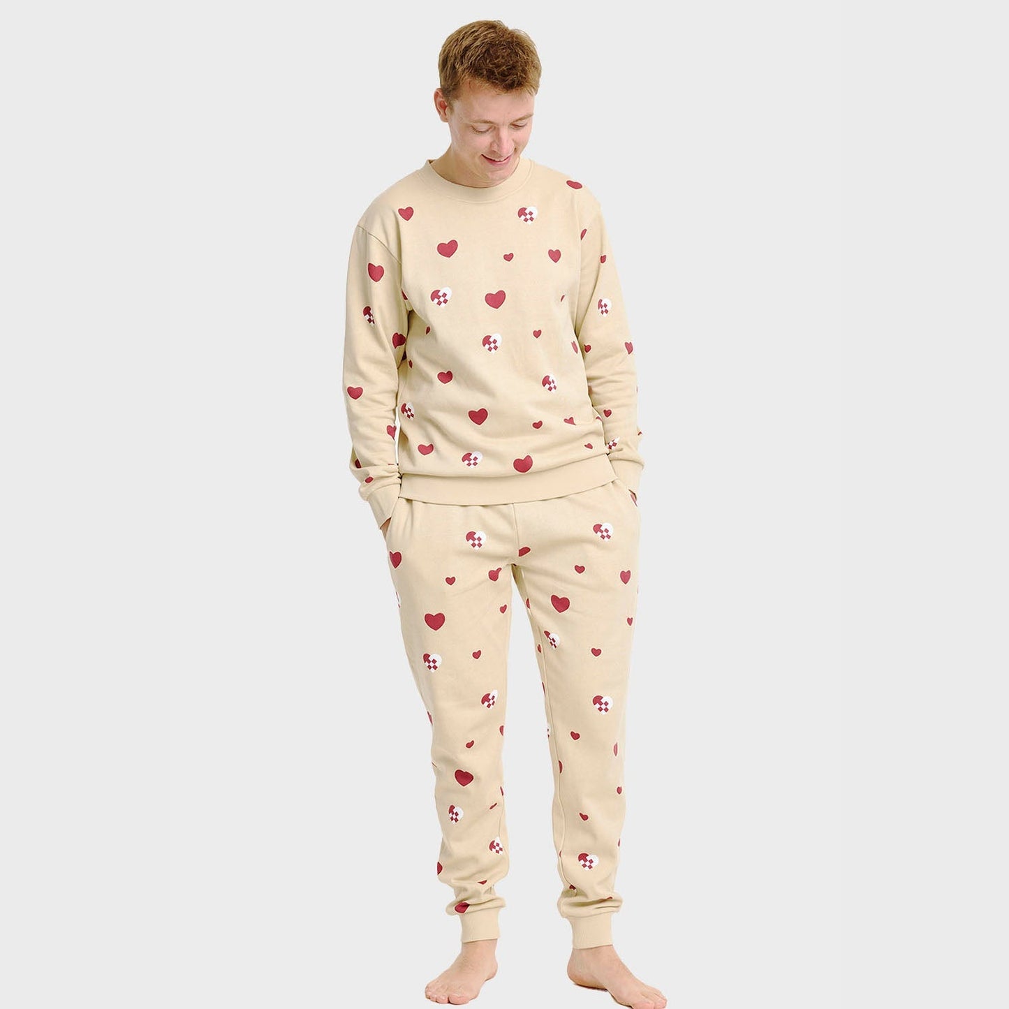 Luvik | Joulusydän Sweatset - Miehet