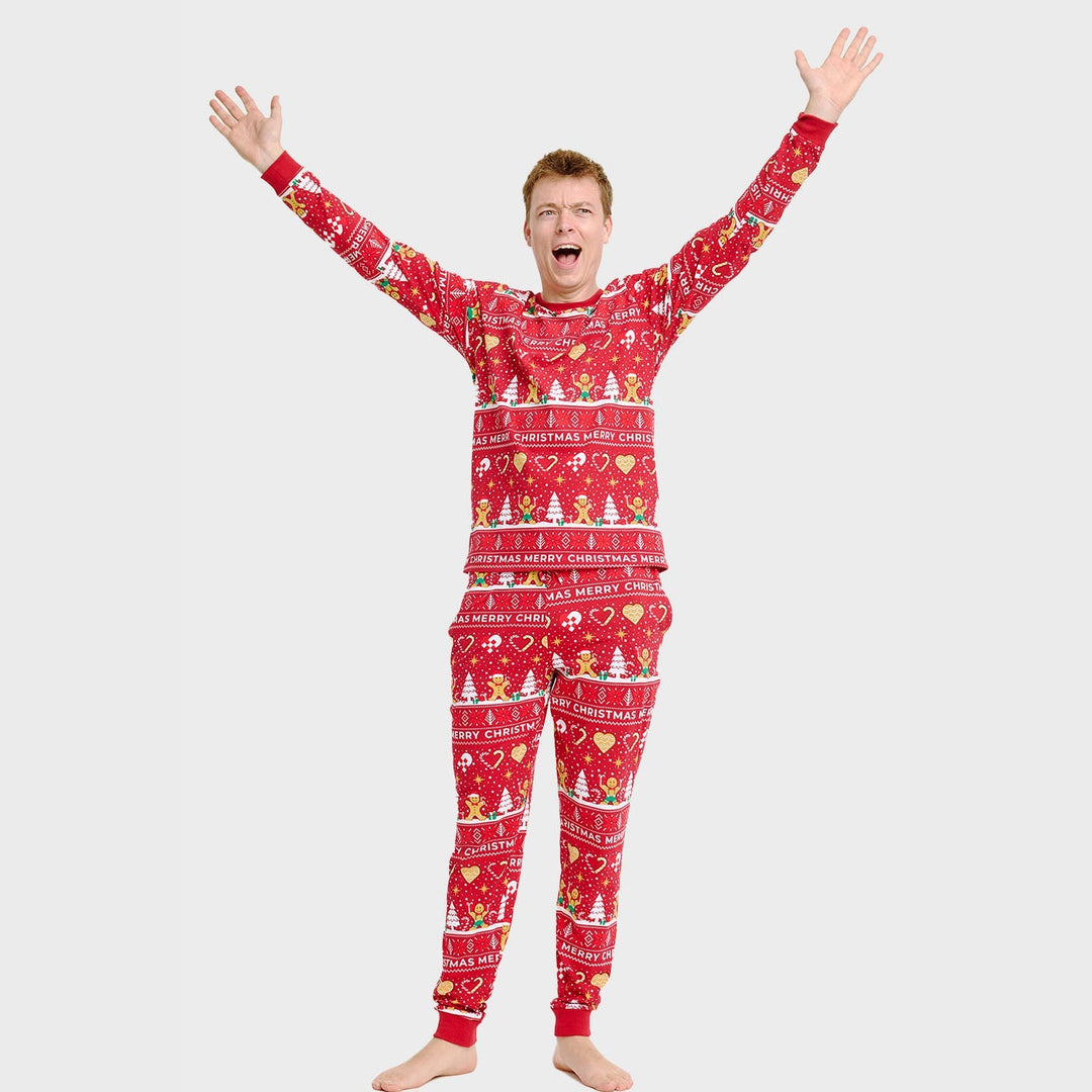 Luvik | Julekjeks julepyjamas rød - Menn