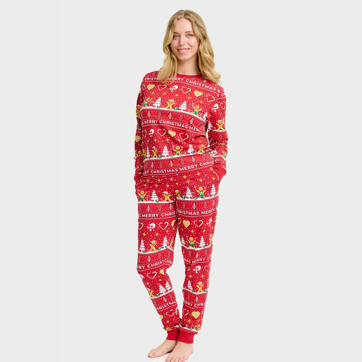 Luvik | julekaker julepyjamas rød - Kvinner