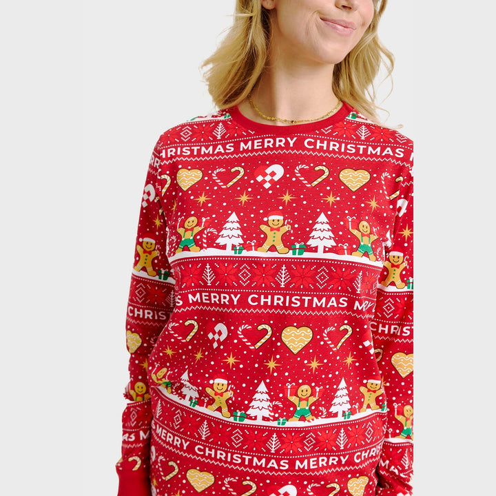 Luvik | julekaker julepyjamas rød - Kvinner