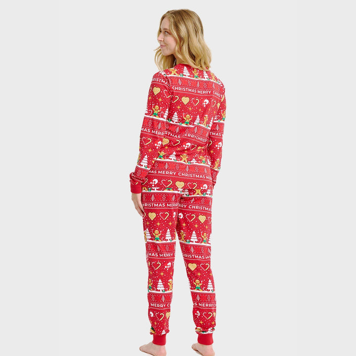 Luvik | julekaker julepyjamas rød - Kvinner