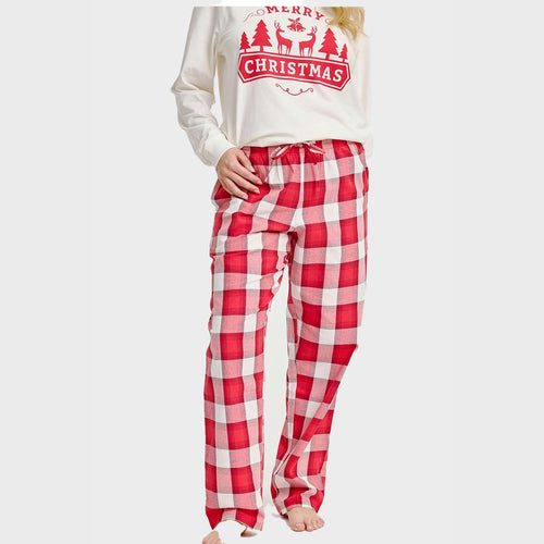 Luvik | Flanell julesbukser - For kvinner