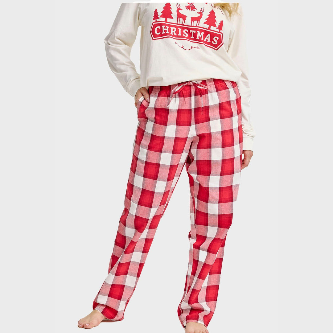 Luvik | Flanell julesbukser - For kvinner