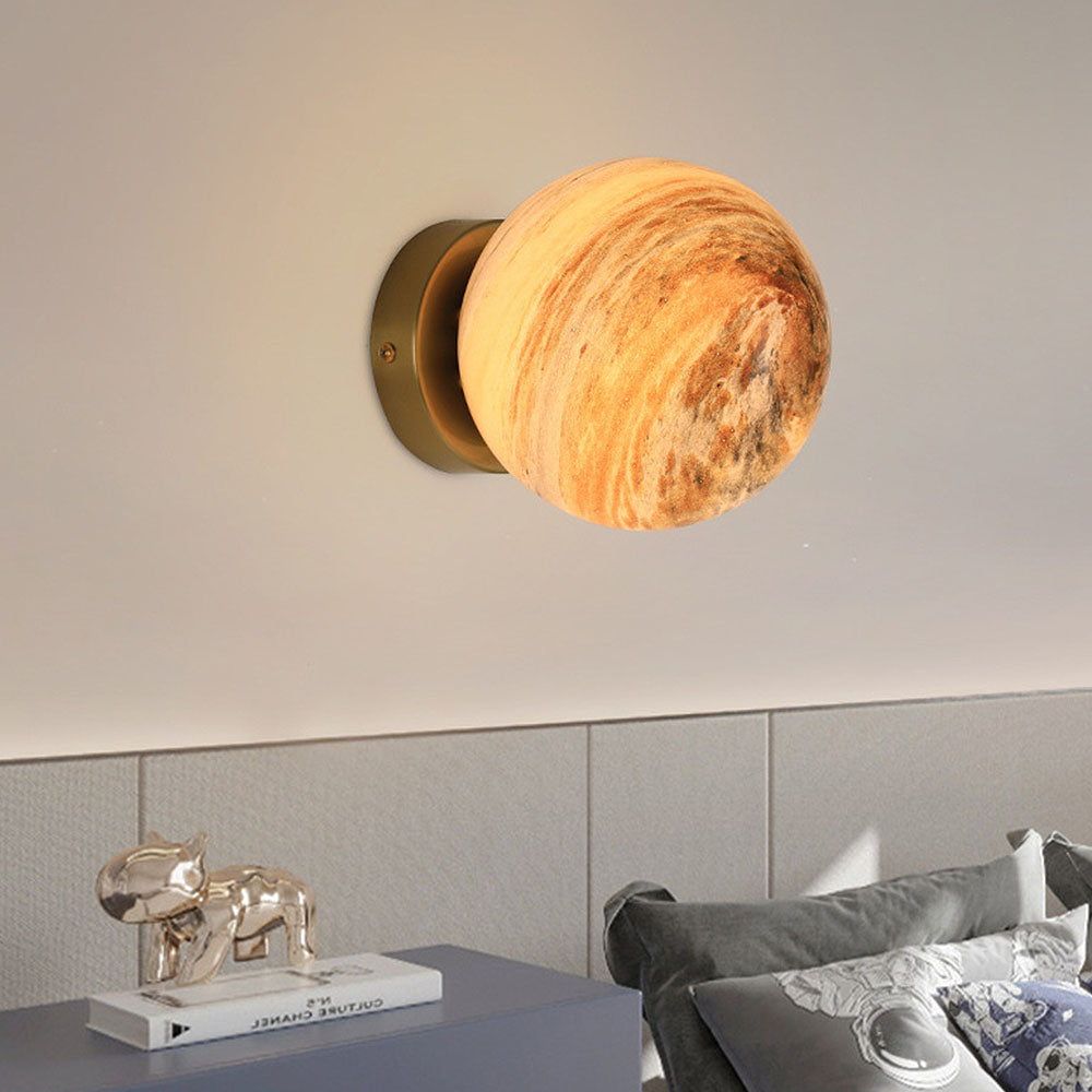 Glass Ceiling Light Modern Globe Fixture Luvikno