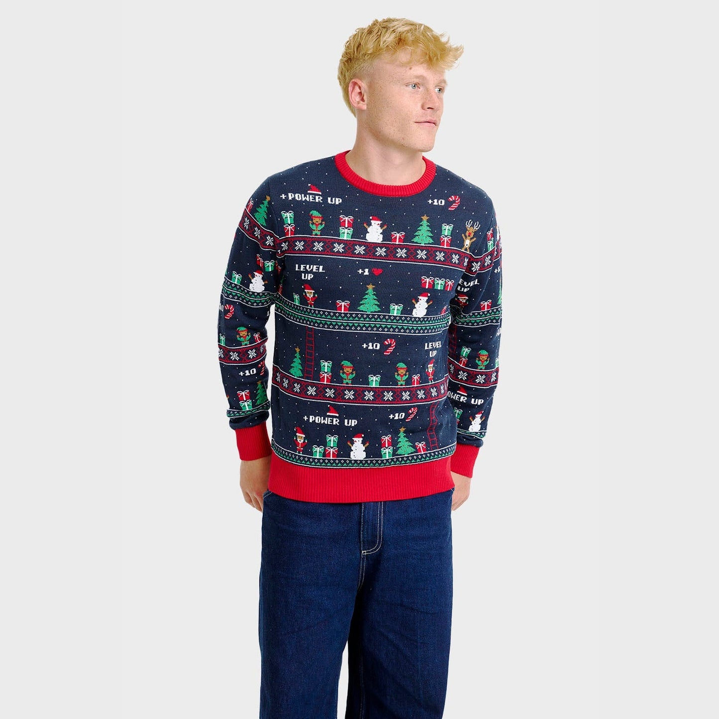 Luvik | Vintage Gaming Joulupaita - Miesten