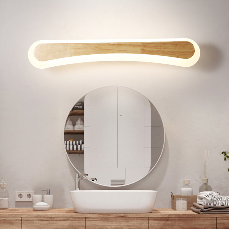Luvikno | Moderne Badkamer Vanity Lys Tre LED Vanity Lys utstyrt med Akril Skjerm