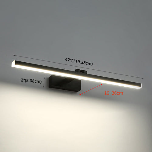 Armed Vanity Vegglamper Moderne Minimalistisk Stil Metall Enkelt Vanity Lys | Luvikno