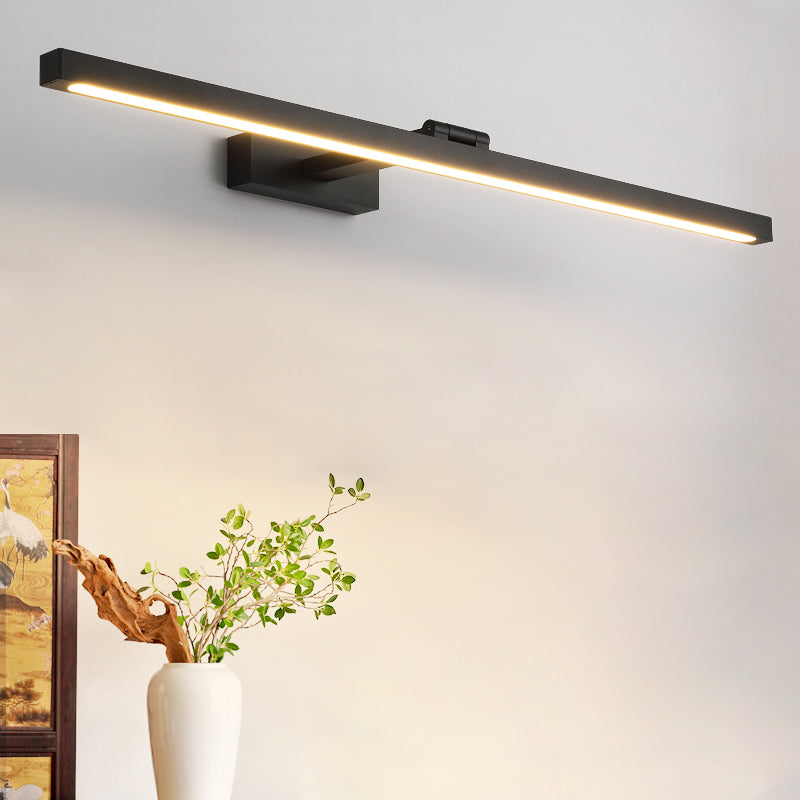 Rektangulær Speilveggbelysning Nordisk Minimalistisk Stil Aluminium Enkel Speilbelysning | Luvikno