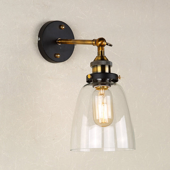 Oval Vanity Vegglamper Retro Industriell Stil Glass Enkelt Vanity Lys | Luvikno