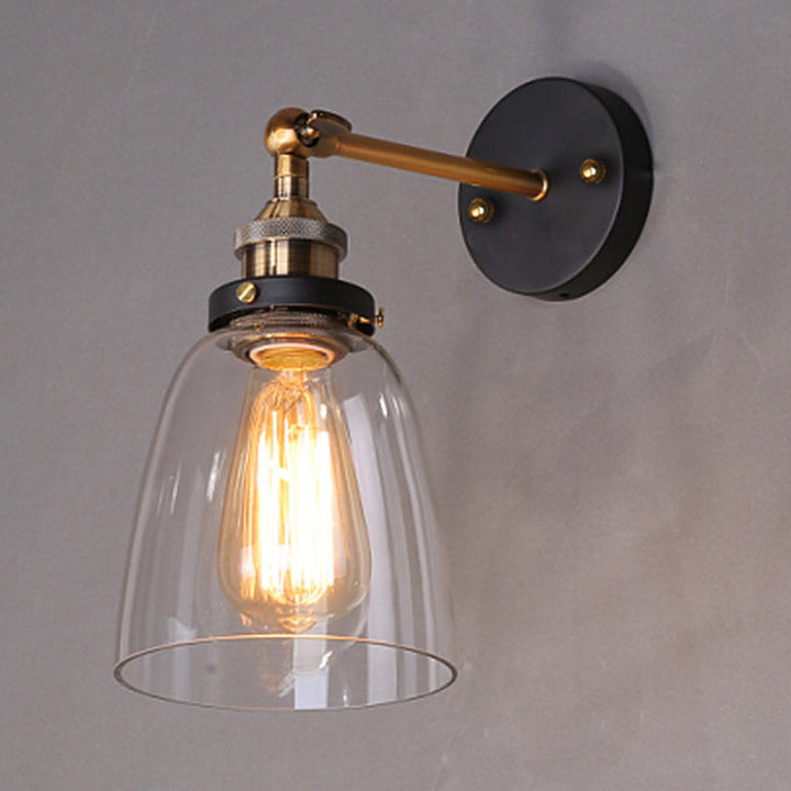 Oval Vanity Vegglamper Retro Industriell Stil Glass Enkelt Vanity Lys | Luvikno