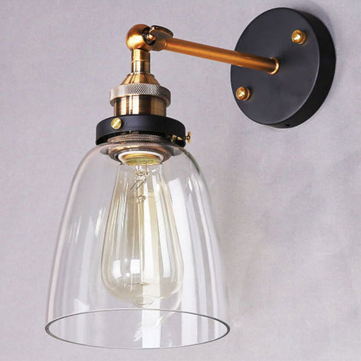 Oval Vanity Vegglamper Retro Industriell Stil Glass Enkelt Vanity Lys | Luvikno