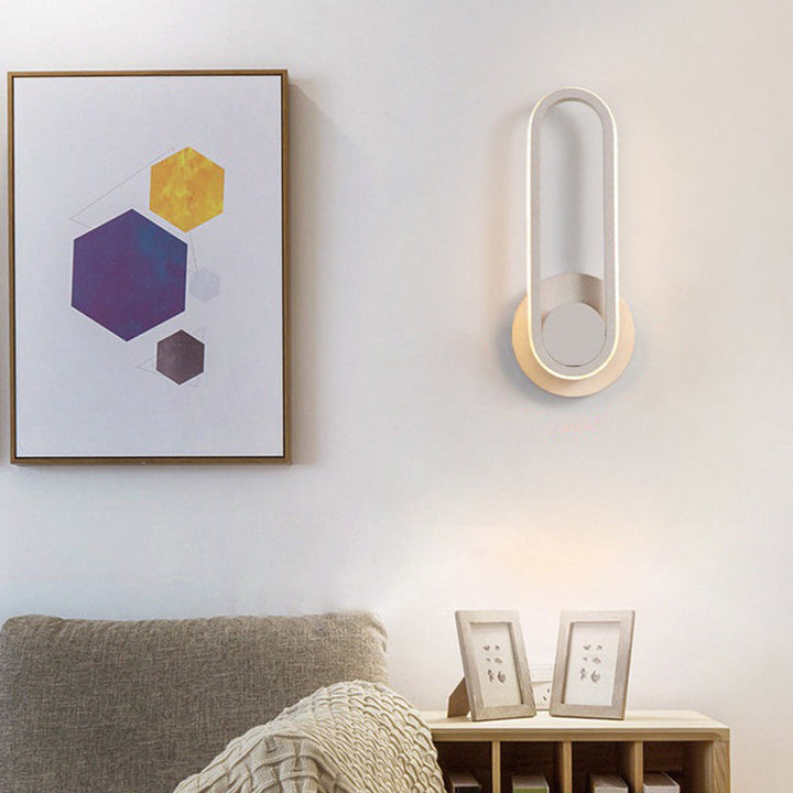 Regulær moderne vegglampe LED metall nattbordlamper med roterbart hode | Luvikno