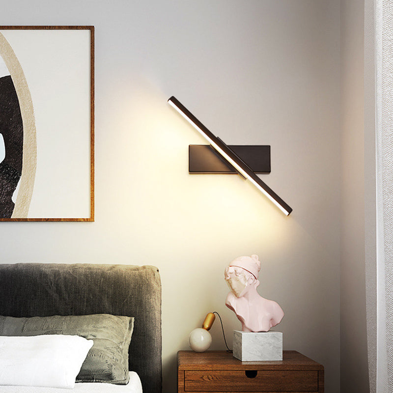 Regulær moderne vegglampe LED metall nattbordlamper med roterbart hode | Luvikno