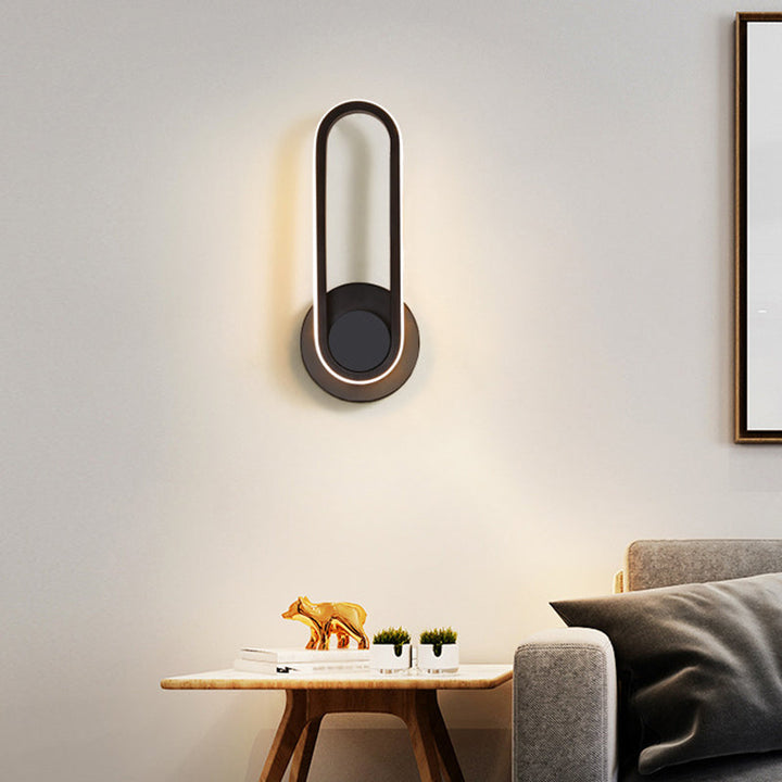 Regulær moderne vegglampe LED metall nattbordlamper med roterbart hode | Luvikno