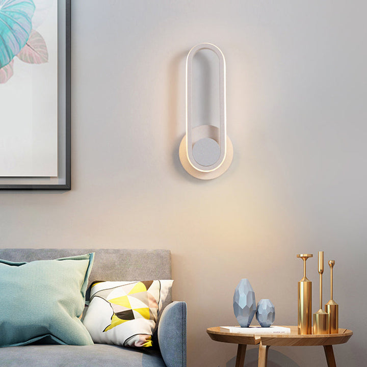 Regulær moderne vegglampe LED metall nattbordlamper med roterbart hode | Luvikno