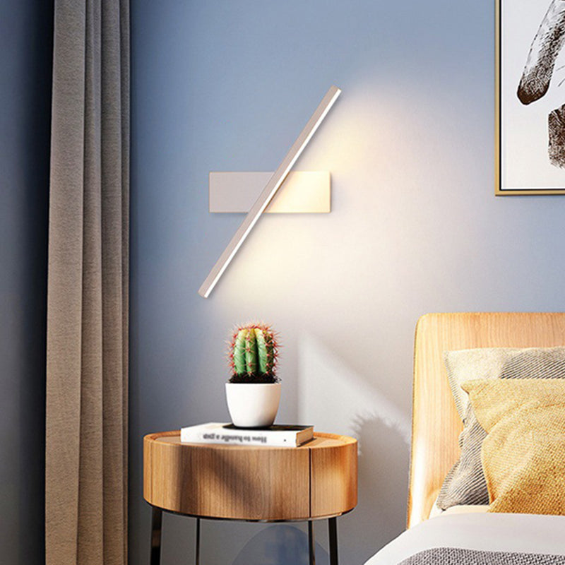 Regulær moderne vegglampe LED metall nattbordlamper med roterbart hode | Luvikno