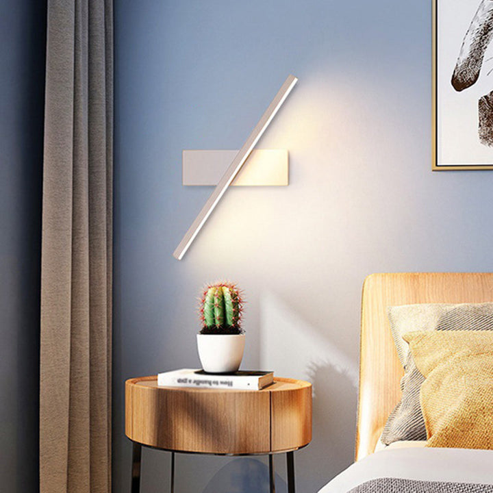 Regulær moderne vegglampe LED metall nattbordlamper med roterbart hode | Luvikno