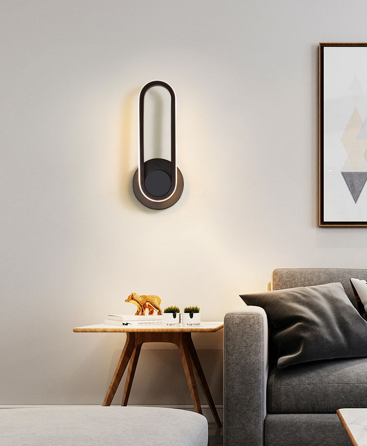 Regulær moderne vegglampe LED metall nattbordlamper med roterbart hode | Luvikno