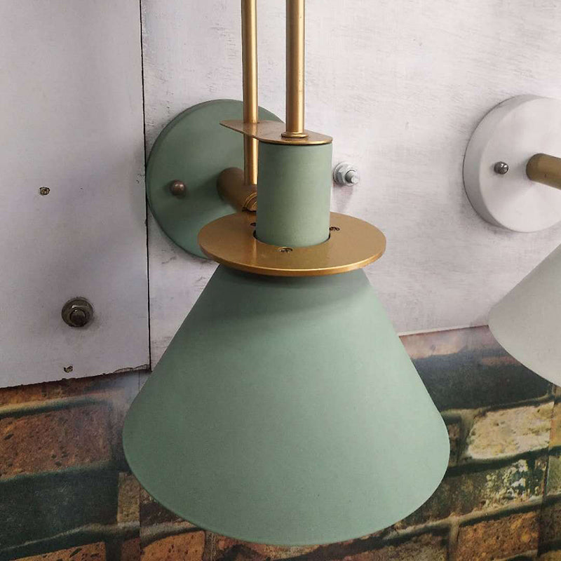 Macaroon Stil Veggmontert Lysarmatur Metall Fargerik Vegglampe for Hotell Soverom | Luvikno