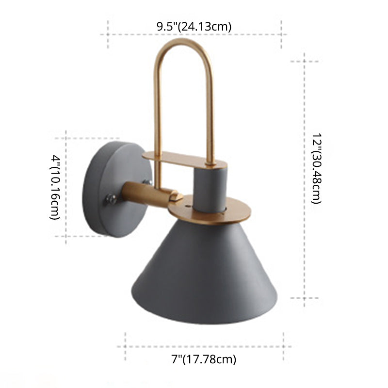 Macaroon Stil Veggmontert Lysarmatur Metall Fargerik Vegglampe for Hotell Soverom | Luvikno