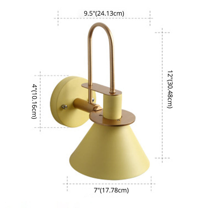 Macaroon Stil Veggmontert Lysarmatur Metall Fargerik Vegglampe for Hotell Soverom | Luvikno
