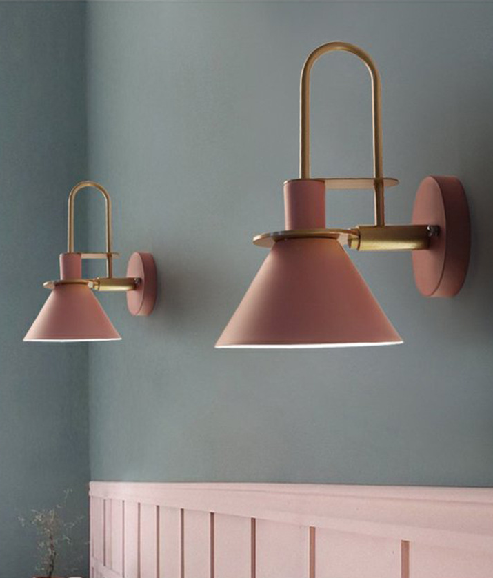 Macaroon Stil Veggmontert Lysarmatur Metall Fargerik Vegglampe for Hotell Soverom | Luvikno