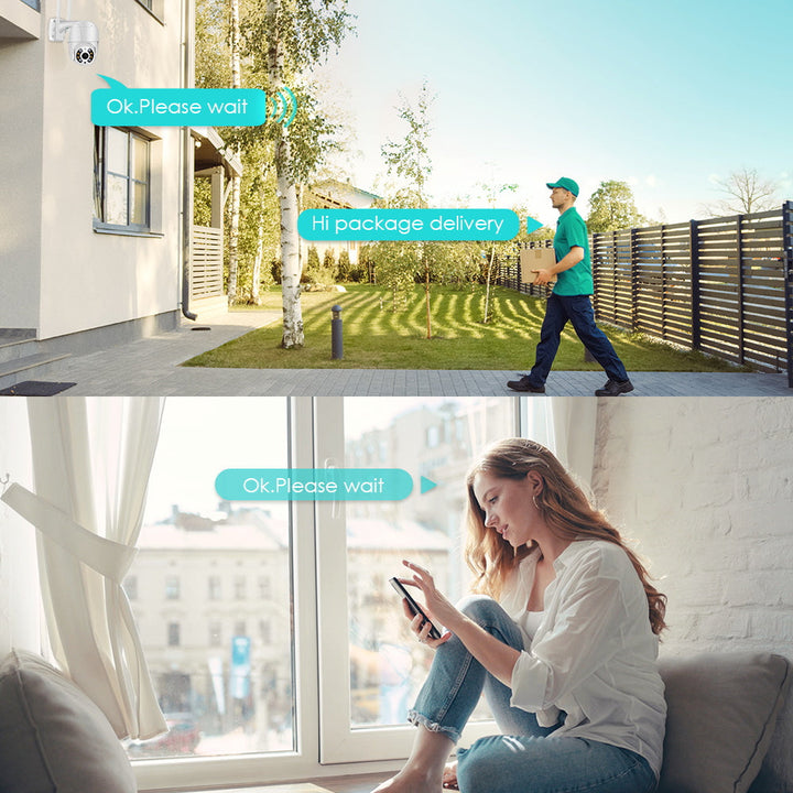 SecureView 360 – Trådløst sikkerhetskamera med 360° dekning | Luvikno