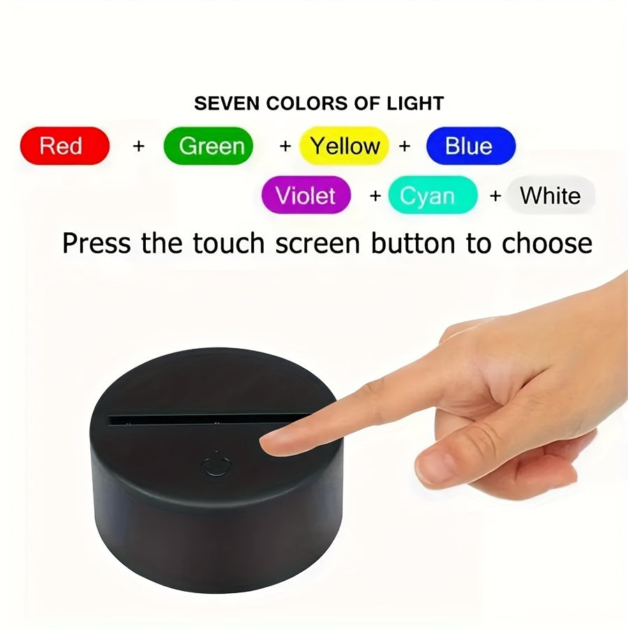 GeoLume - 3D LED skrivebordslampe med berøringsLuvikno