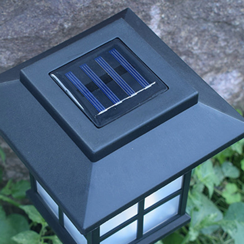 Tradisjonell europeisk vanntett solenergi ABS PC-plast rektangulær LED landskapsbelysning for hage | Luvikno