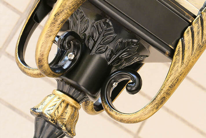 Europeisk stil Retro Aluminium Vanntett Utendørs 1-Lys Vegg Sconce Lampe | Luvikno