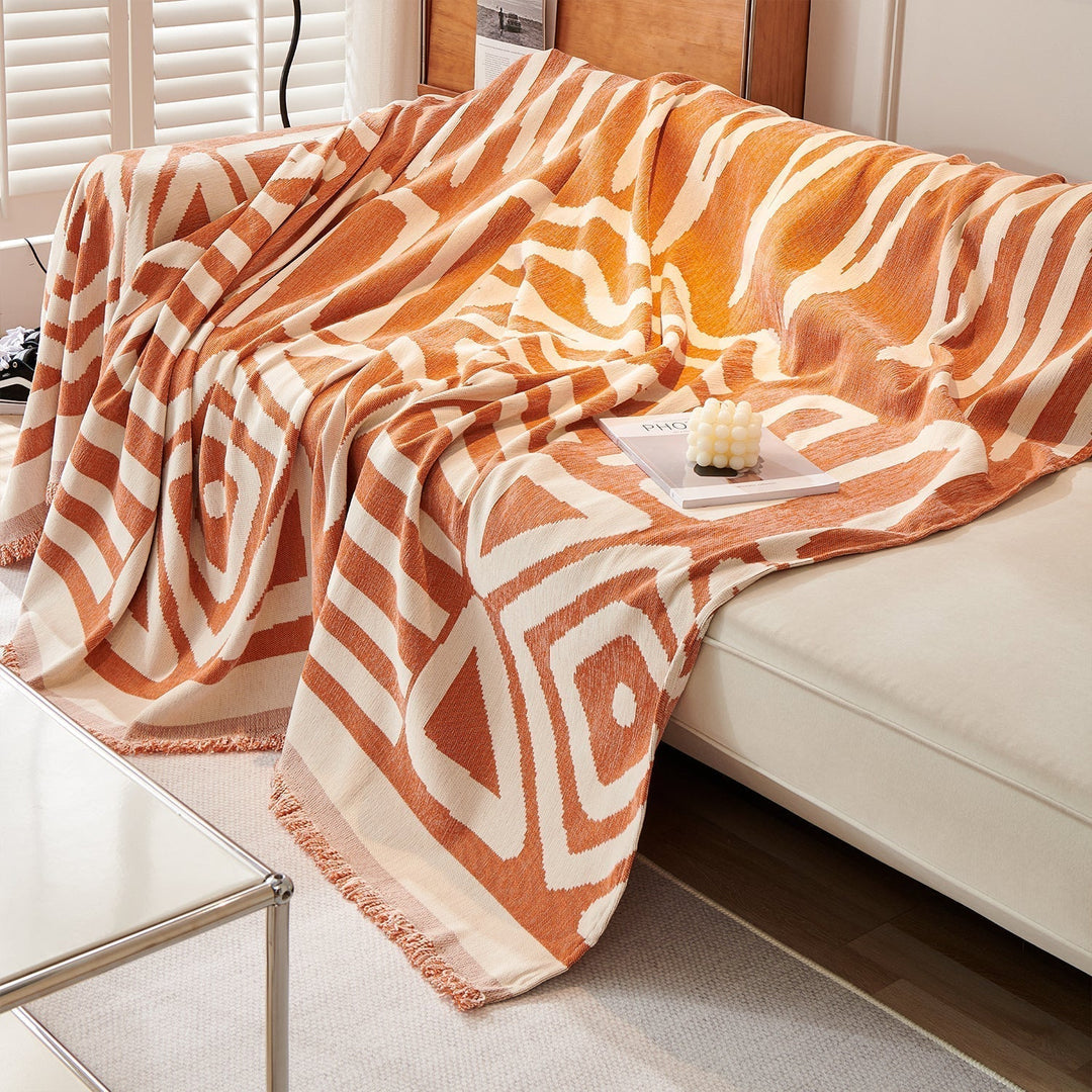 Geometrisk Boho Stil Sofa Trekk - Moderne, Stilig & Holdbar Sofa Beskyttelse | Luvikno