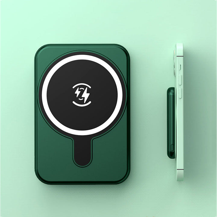 Luvikno | Magnera Magnetisk Power Bank 5000 mAh | Kompatibel med iPhones | USB Utgang 5 V/2.1 A | Kompakt & Stilig