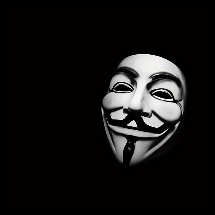 Luvikno | Men’s Full Face Plastic Halloween Mask | Anonymous Cosplay