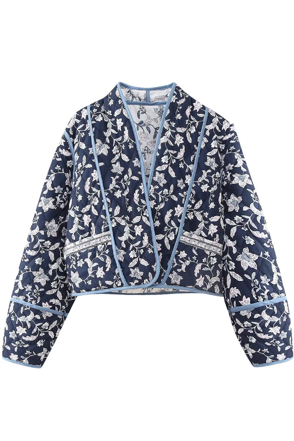 Luvik | Kauluksen käännettävä tilkkutakki lyhennetyssä muodossa