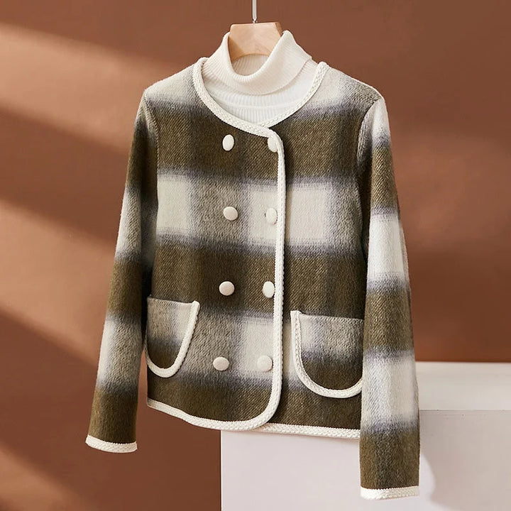 Luvik | Elegant rutete blazer for kvinner