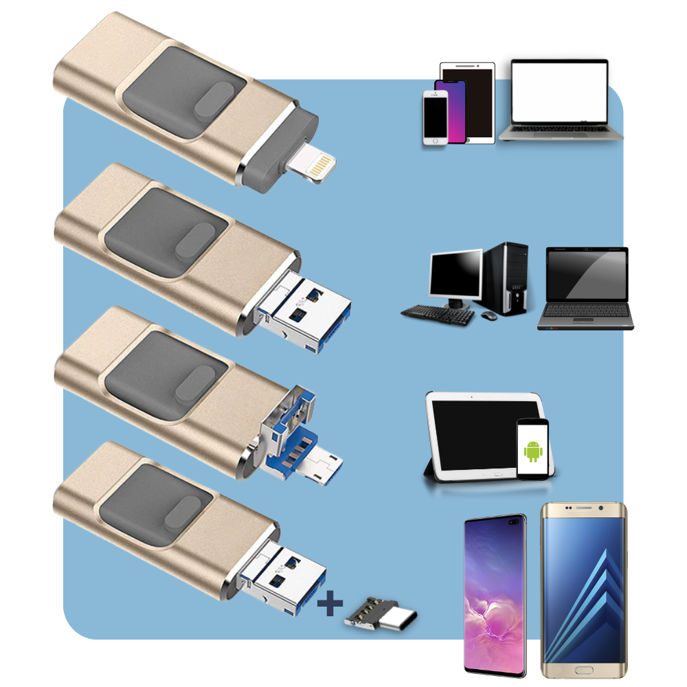 Luvikno | 4 i 1 USB minnepenn