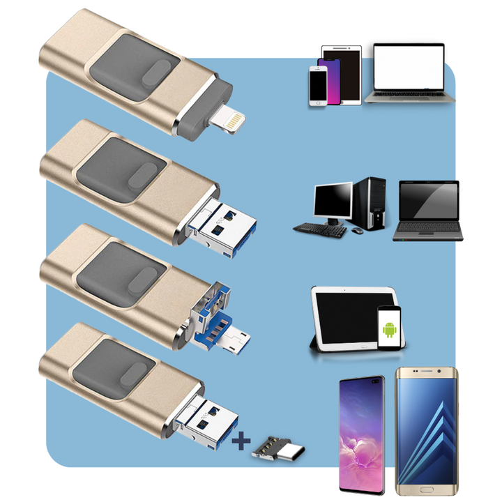 Luvikno | 4 i 1 USB minnepenn
