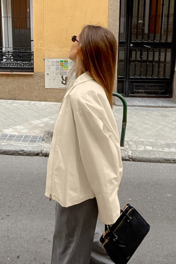 Luvik | Fit Khaki Bomulljakke